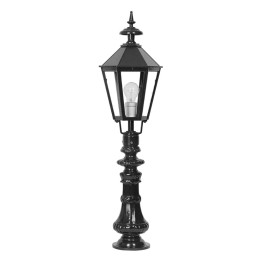 Lanterne OXFORD 16 lampe hexagonale classique et pied 90cm