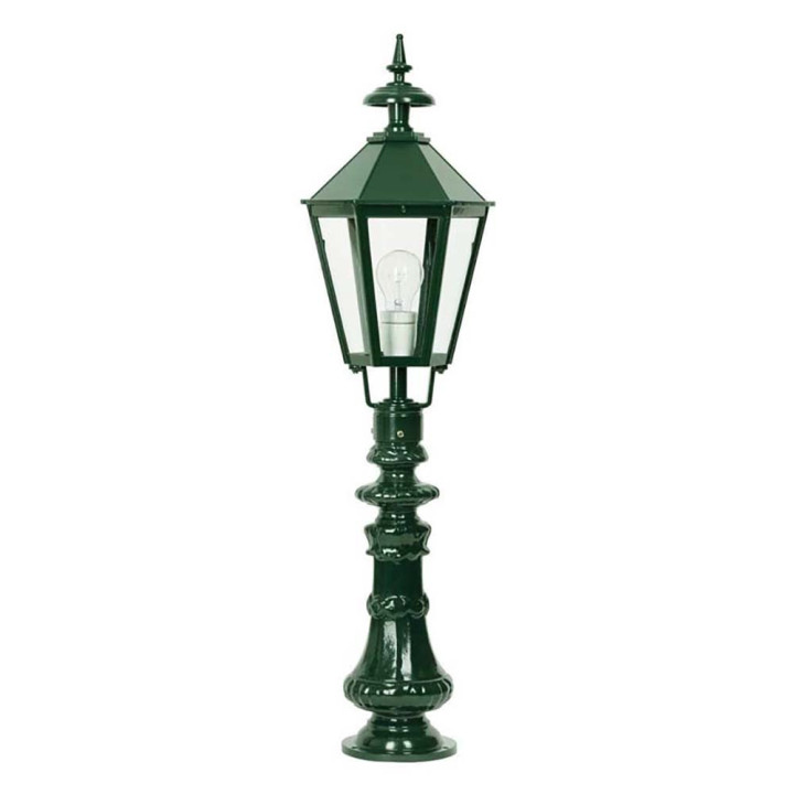 Lanterne OXFORD 16 lampe hexagonale classique et pied 90cm
