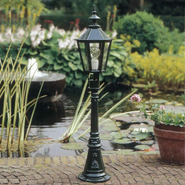 Lanterne OXFORD 17 lampe hexagonale classique et potelet 107cm