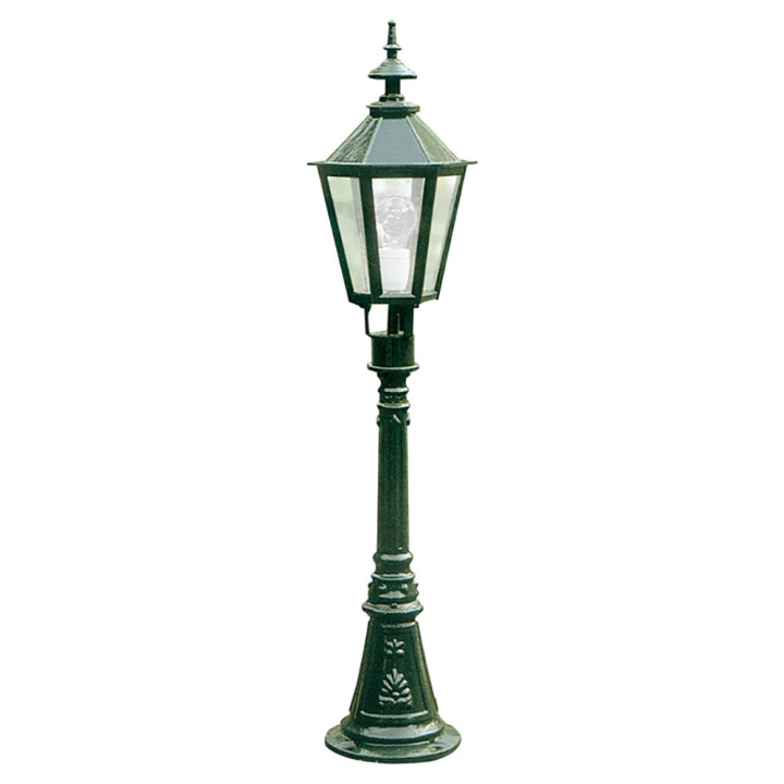 Lanterne OXFORD 17 lampe hexagonale classique et potelet 107cm