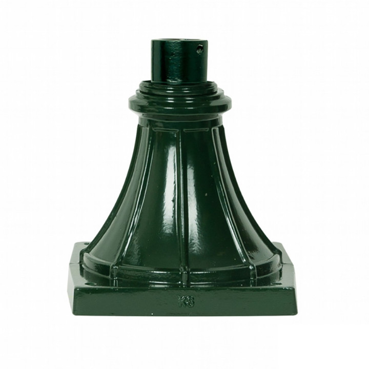 Lanterne KS204 lampe ronde classique sur pied en fonte d'alu 78cm