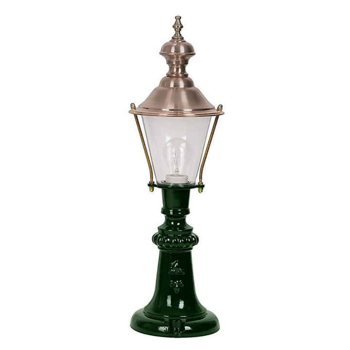 Lanterne A209 lampe ronde classique sur pied en fonte d'alu 64cm