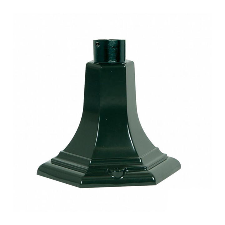 Lanterne D207 lampe ronde classique sur pied en fonte d'alu 56cm