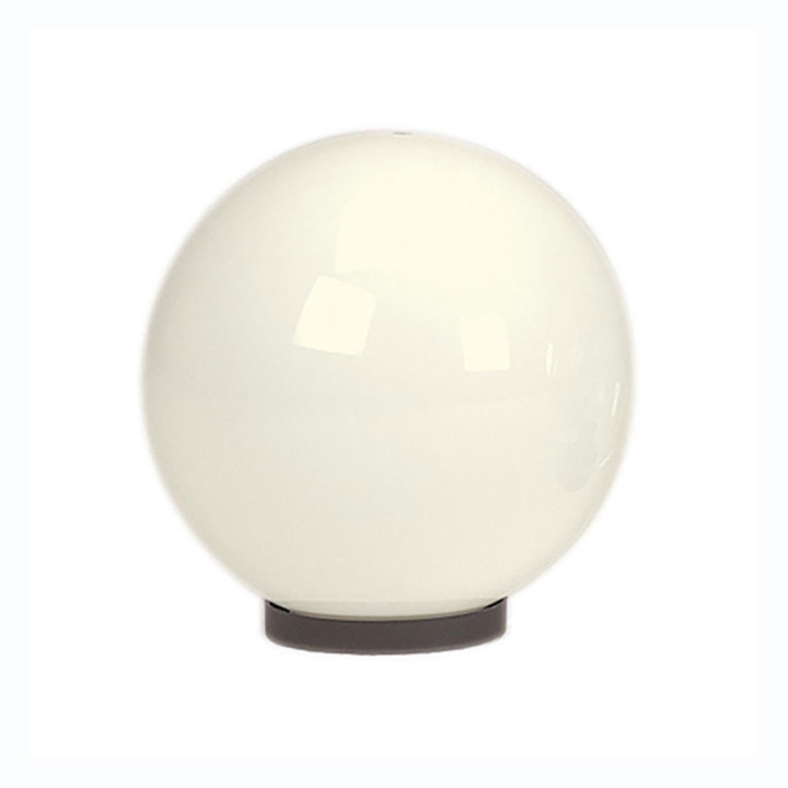 Lanterne R222 lampe sphérique globe opaque sur pied fonte 80cm