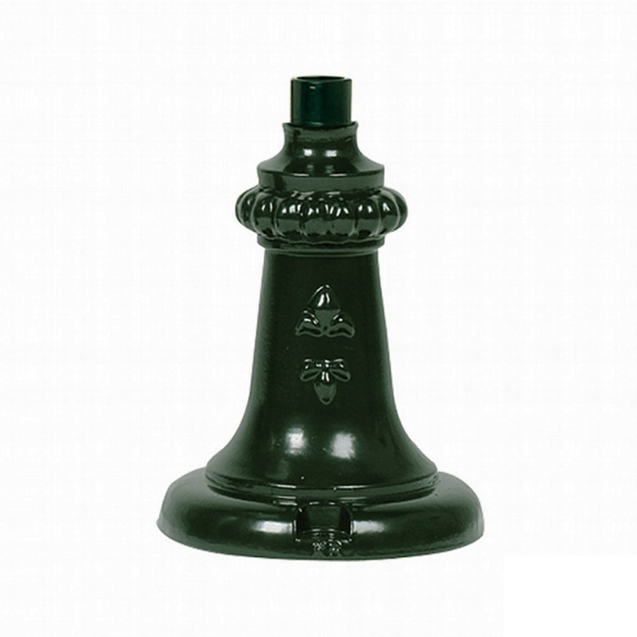 Lanterne R225 lampe sphérique globe opaque sur pied fonte 55cm